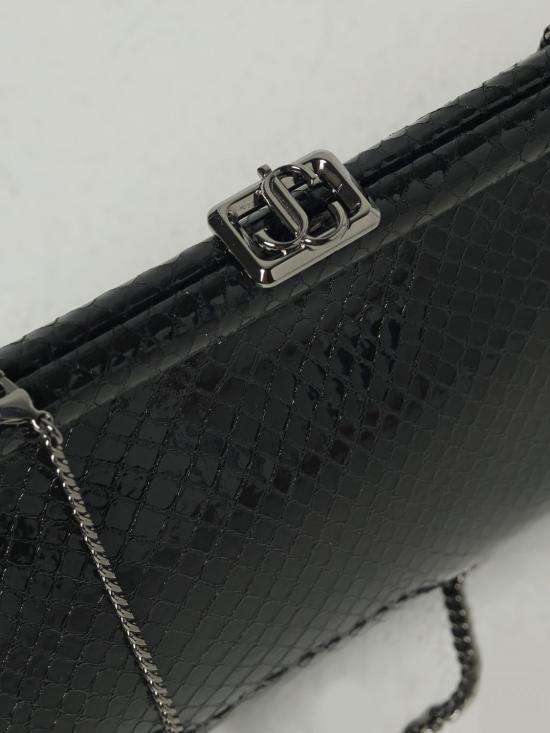 25FW 지미추 클러치/파우치 SKYLARJAY BLACK DARK SILVER Black - JIMMY CHOO