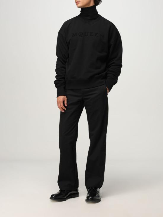 25FW 알렉산더 맥퀸 긴팔 티셔츠 839216QTADU 0548 Black - ALEXANDER MCQUEEN