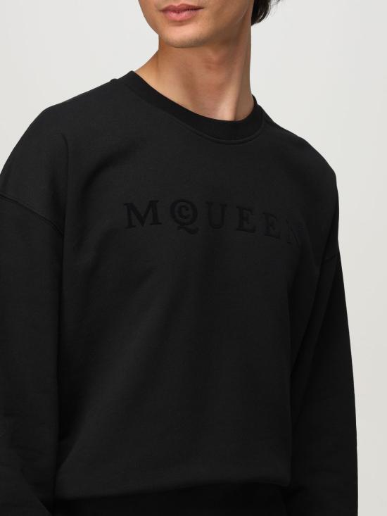 25FW 알렉산더 맥퀸 긴팔 티셔츠 839216QTADU 0548 Black - ALEXANDER MCQUEEN