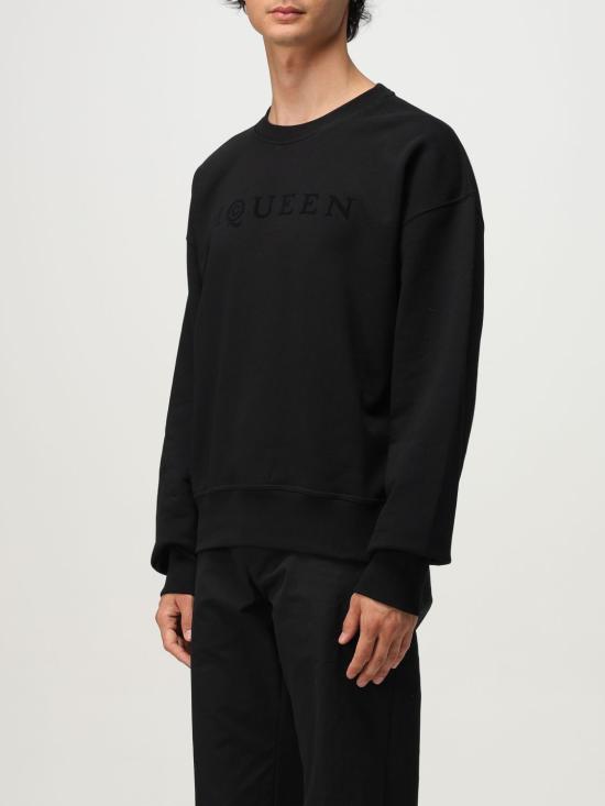25FW 알렉산더 맥퀸 긴팔 티셔츠 839216QTADU 0548 Black - ALEXANDER MCQUEEN