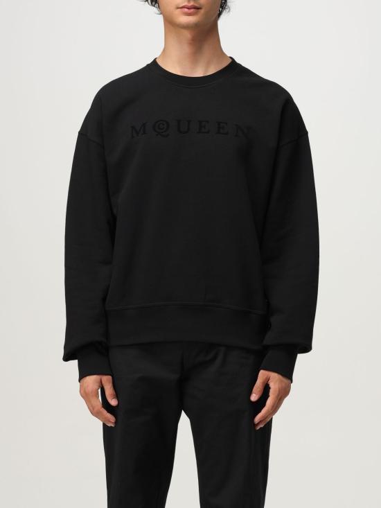 25FW 알렉산더 맥퀸 긴팔 티셔츠 839216QTADU 0548 Black