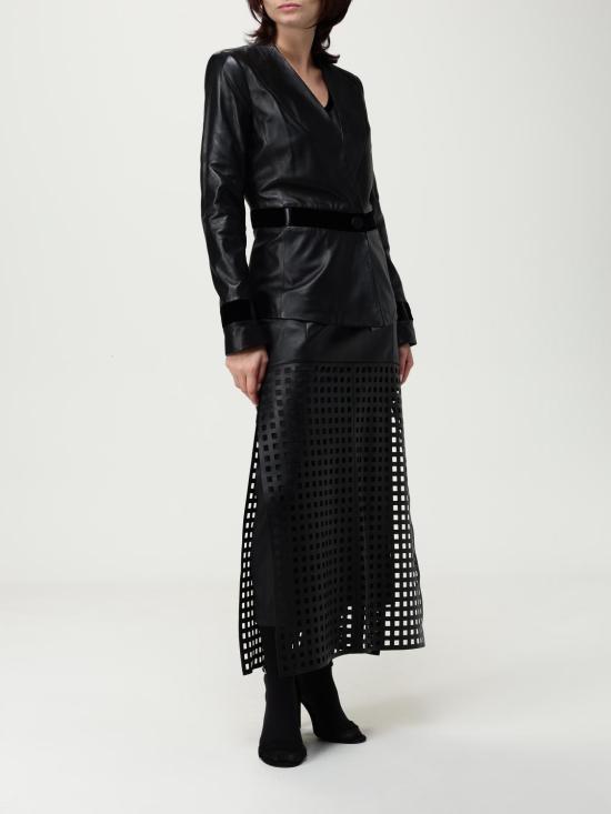 25FW 엠포리오 아르마니 롱 스커트 EW002800AF19288 UC001 Black - EMPORIO ARMANI