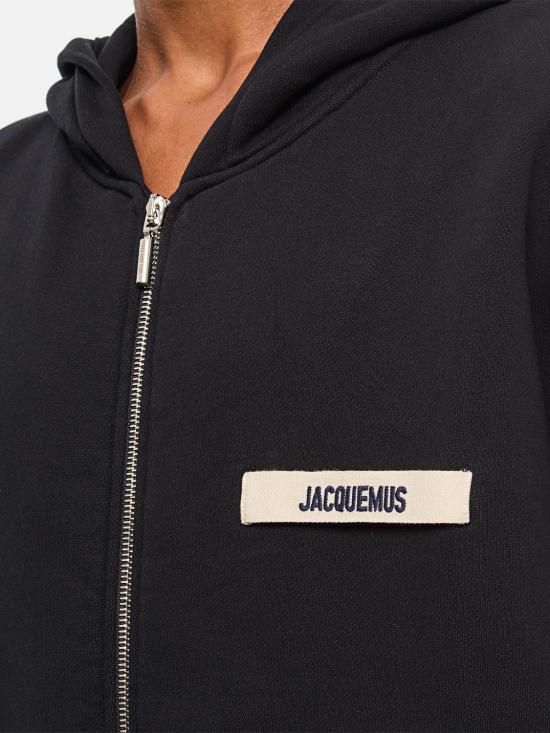 25FW 자크뮈스 긴팔 티셔츠 HOM00257AJ00126 990 Black - JACQUEMUS
