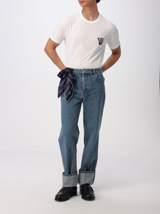 25FW 발렌티노 가라바니 반팔 티셔츠 7V3MG10VB2W A03 Ivory - VALENTINO GARAVANI