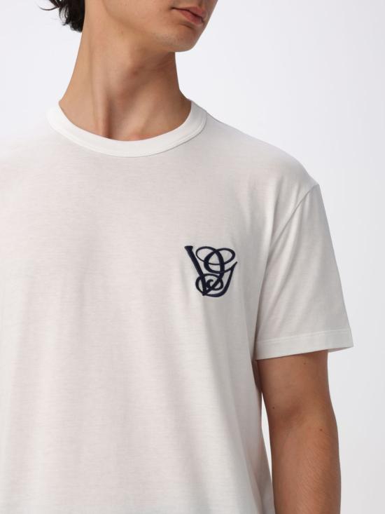 25FW 발렌티노 가라바니 반팔 티셔츠 7V3MG10VB2W A03 Ivory - VALENTINO GARAVANI