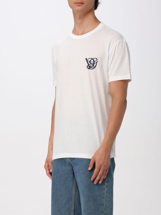 25FW 발렌티노 가라바니 반팔 티셔츠 7V3MG10VB2W A03 Ivory - VALENTINO GARAVANI