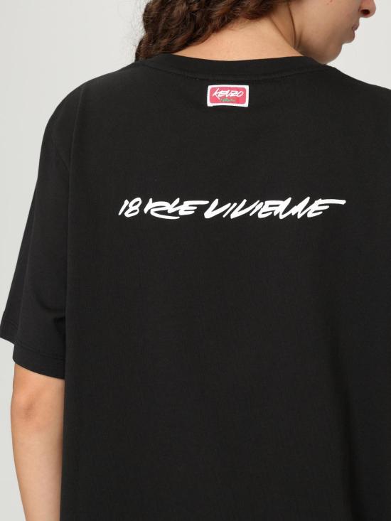 25FW 겐조 반팔 티셔츠 FF62TS5544SG 99J Black - KENZO