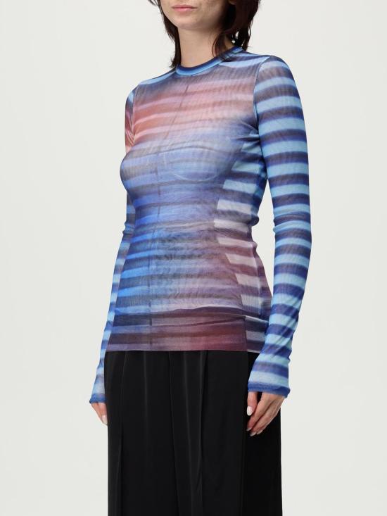 25FW 장 폴 고티에 긴팔 티셔츠 2503WTO336M005P 565034 Blue - JEAN PAUL GAULTIER