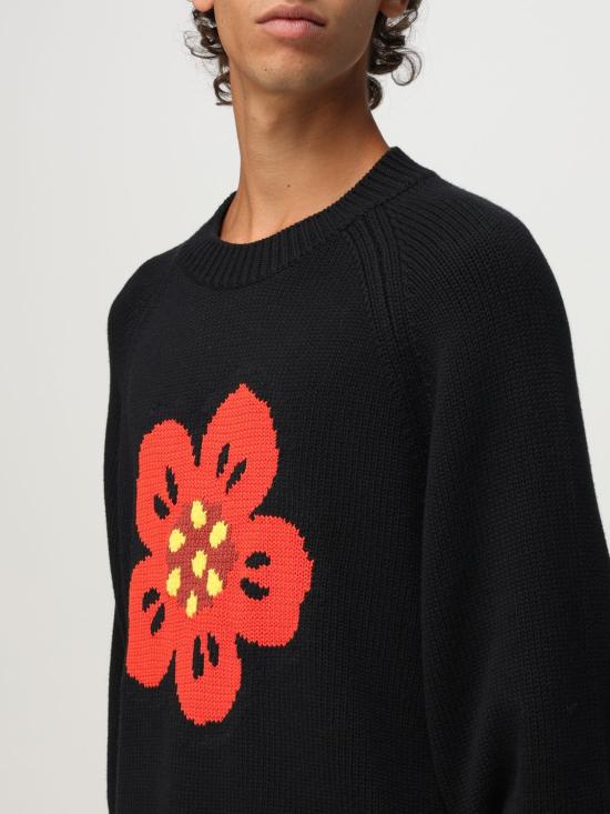 25FW 겐조 스웨터 FF65PU7443LA 99J Black - KENZO