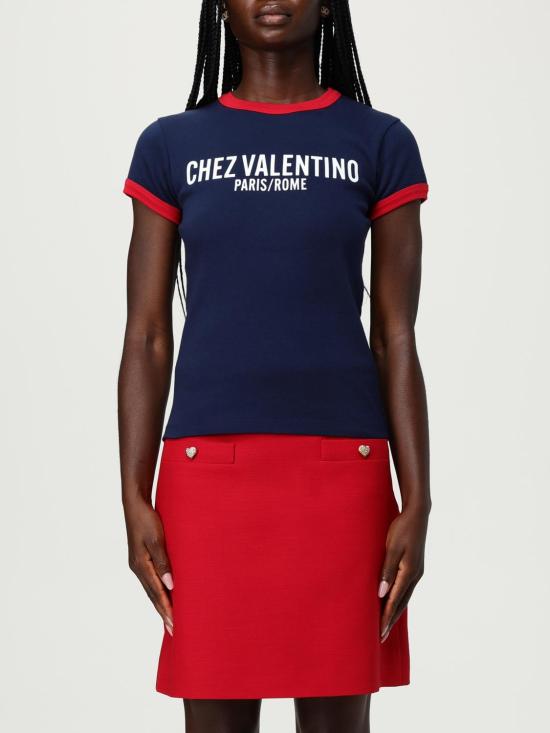 25FW 발렌티노 가라바니 반팔 티셔츠 7B3MG24D970 BN4 Indigo