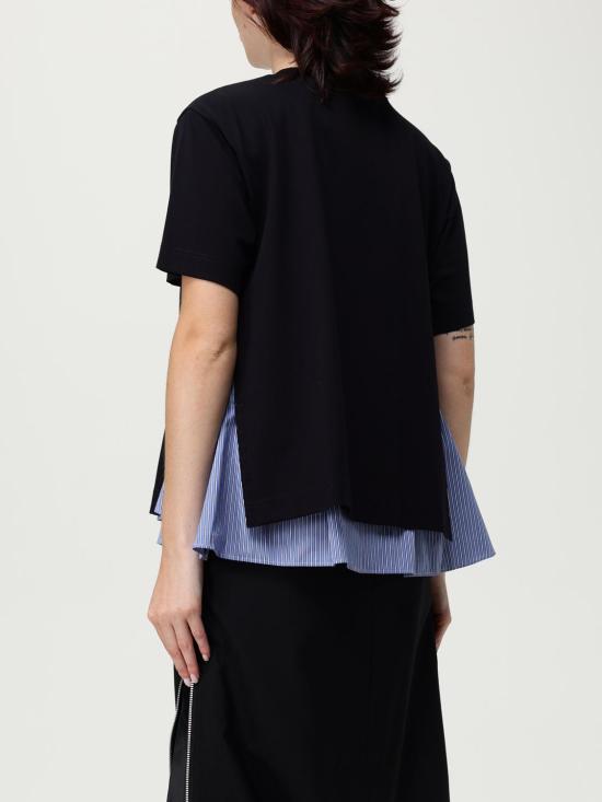 25FW 사카이 반팔 티셔츠 2508014 239 Navy - SACAI