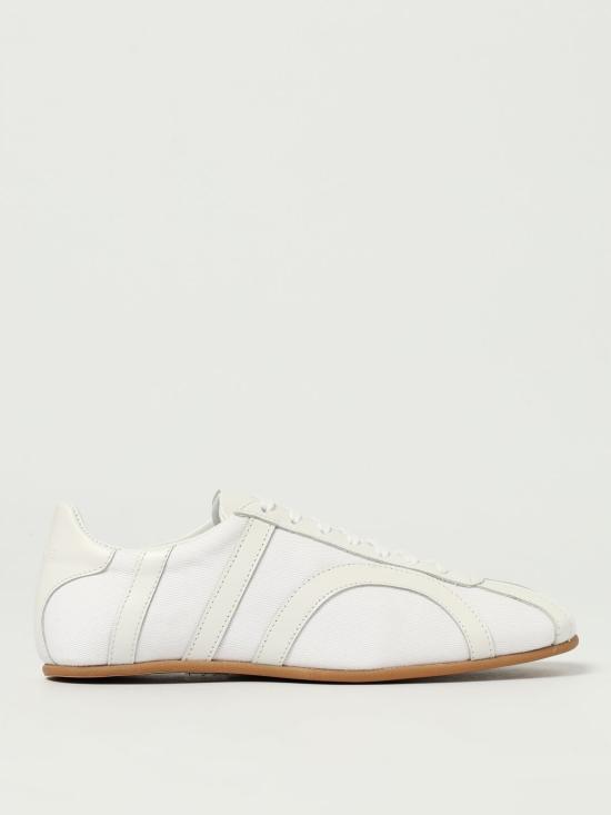 25FW 토템 캔버스 스니커즈 253WAS0233FB0402 047 White