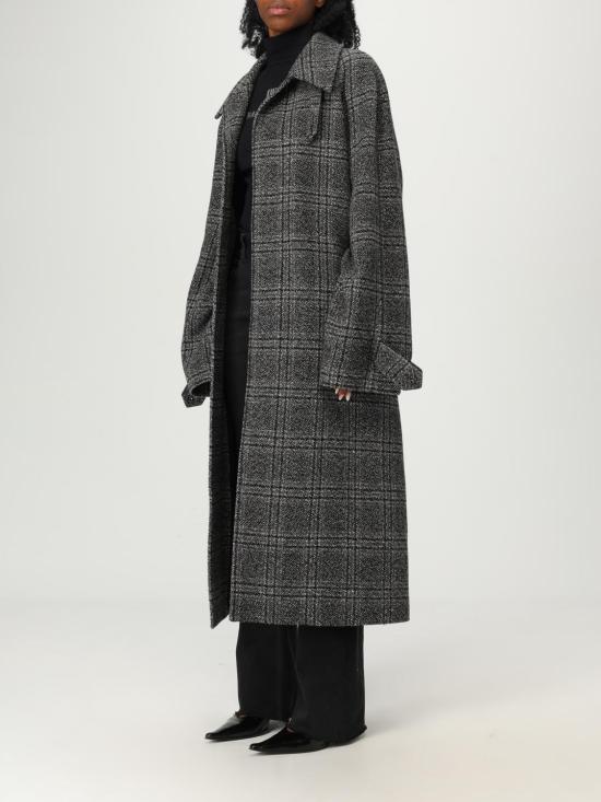 25FW 발렌시아가 원 레이어 레글런 코트 838934TSU20 1269 Black - BALENCIAGA