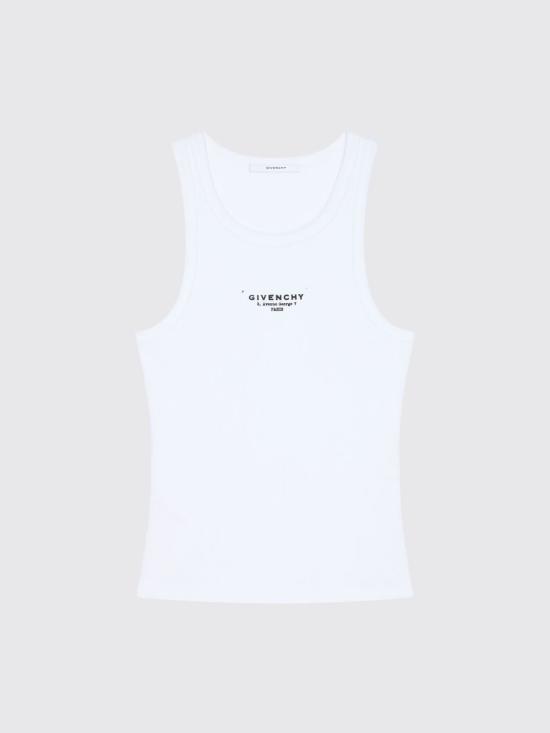 25FW 지방시 민소매 티셔츠 BW70FPP75N 100 White