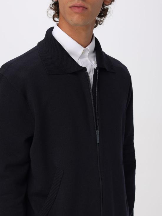 25FW 톰브라운 집업 니트 MKT021AY1055 415 Navy - THOM BROWNE