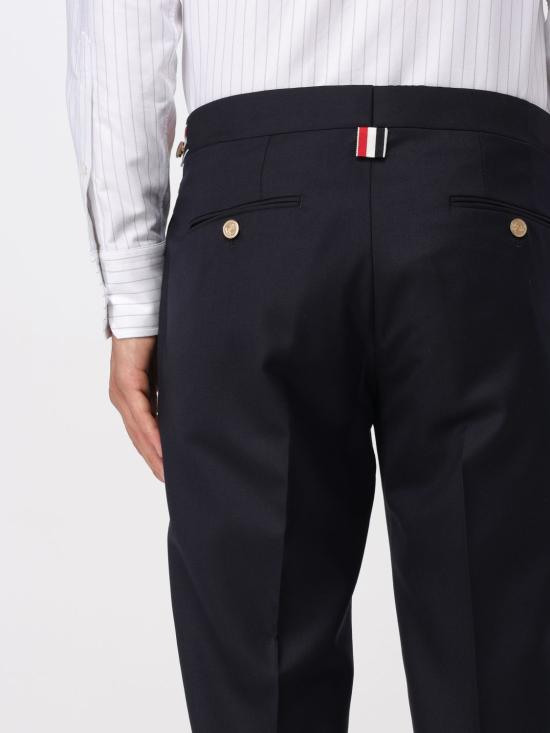 25FW 톰브라운 스트레이트 팬츠 MTC159A00626 415 Navy - THOM BROWNE