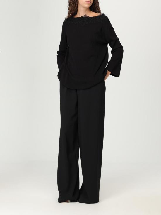 25FW 에르마노 설비노 스트레이트 팬츠 D472P315WXW 95708 Black - ERMANNO SCERVINO