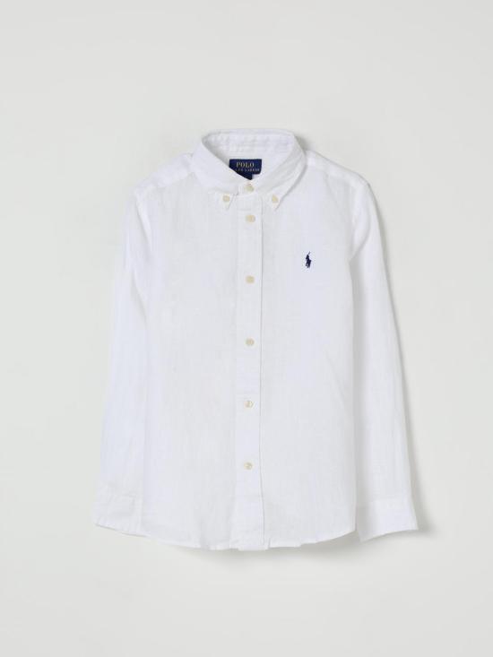 25FW [키즈] 폴로 랄프로렌 셔츠 322967600 003 White