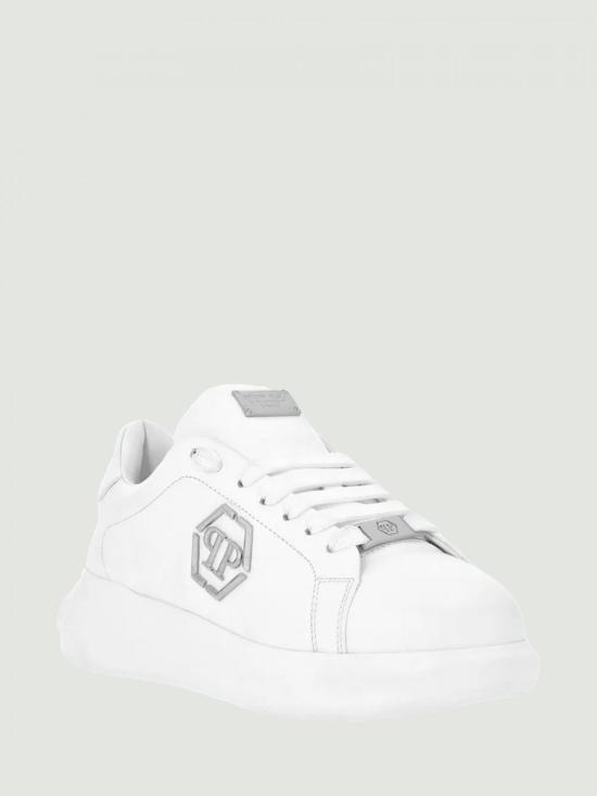 25FW 필립 플레인 뮬/슬리퍼 FAESUSC0804PLE075N 01 White - PHILIPP PLEIN