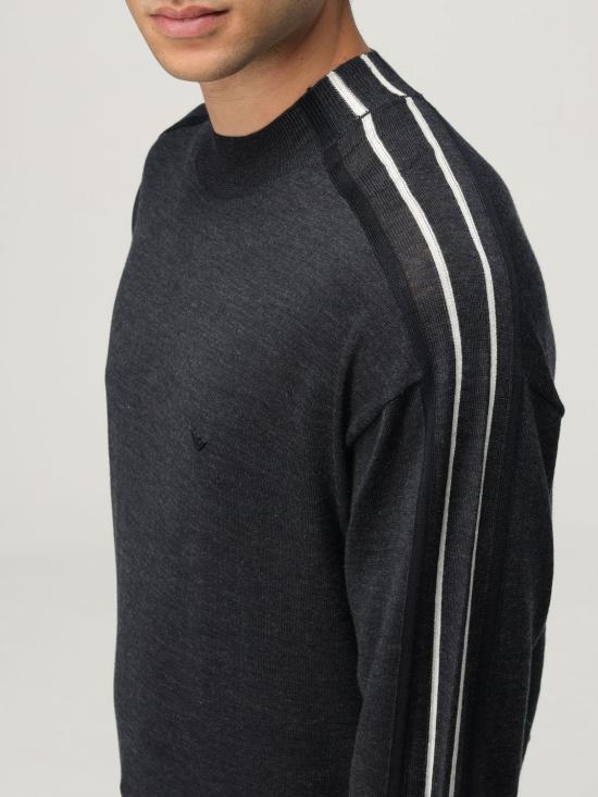 25FW 엠포리오 아르마니 스웨터 EM002423AF14199 F8085 Charcoal - EMPORIO ARMANI