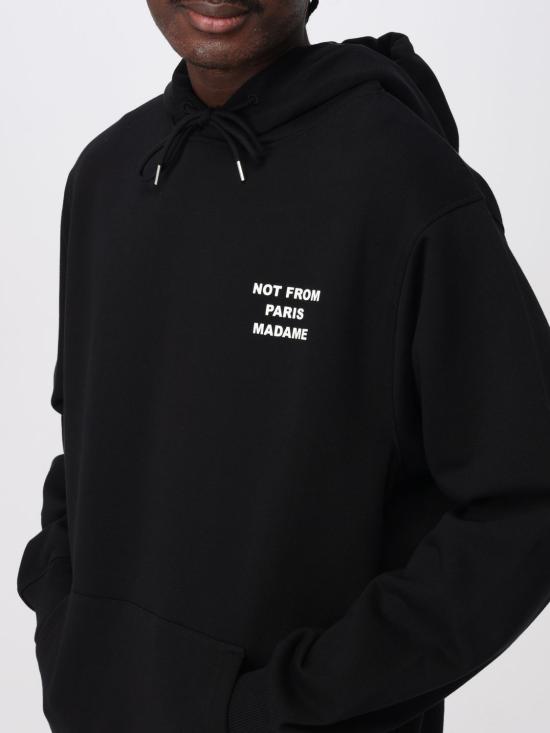 25FW 드롤드무슈 긴팔 티셔츠 HO162CO127 BL Black - DROLE DE MONSIEUR