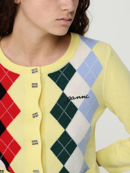 25FW 가니 가디건 K2533 122 Green - GANNI