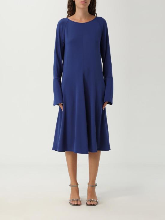 25FW 엠포리오 아르마니 미디 원피스 EW002006AF16066 UB105 Royal Blue