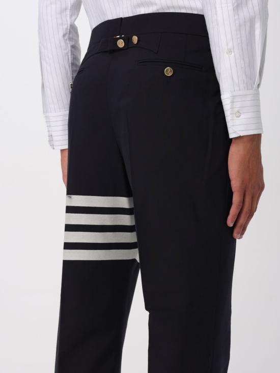 25FW 톰브라운 스트레이트 팬츠 MTC001A06146 415 Navy - THOM BROWNE