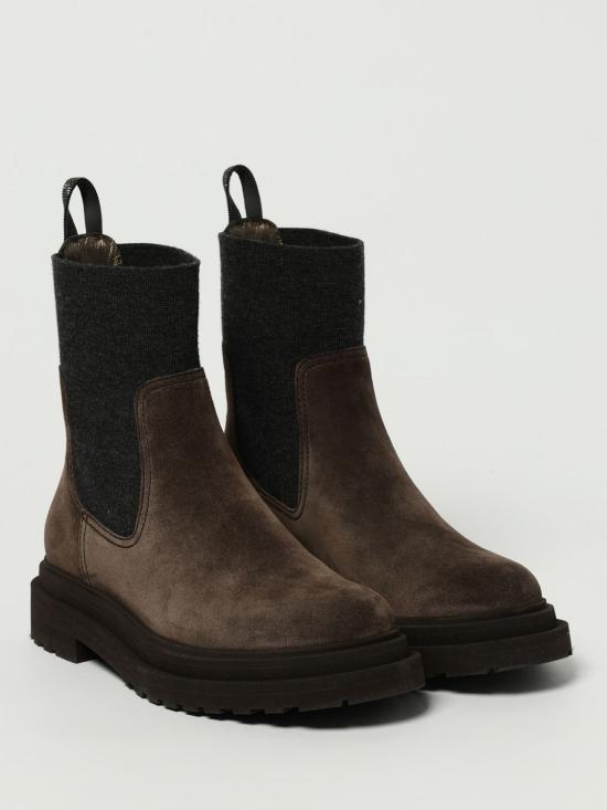 25FW 브루넬로 쿠치넬리 뮬/슬리퍼 MZSFG3034P C7284 Brown - BRUNELLO CUCINELLI