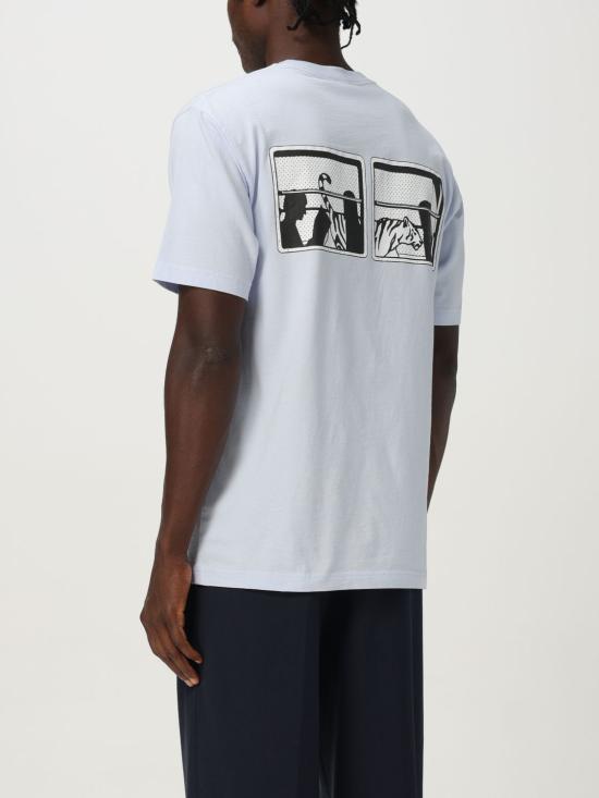 25FW 겐조 반팔 티셔츠 FF65TS2564SG 63 Blue - KENZO