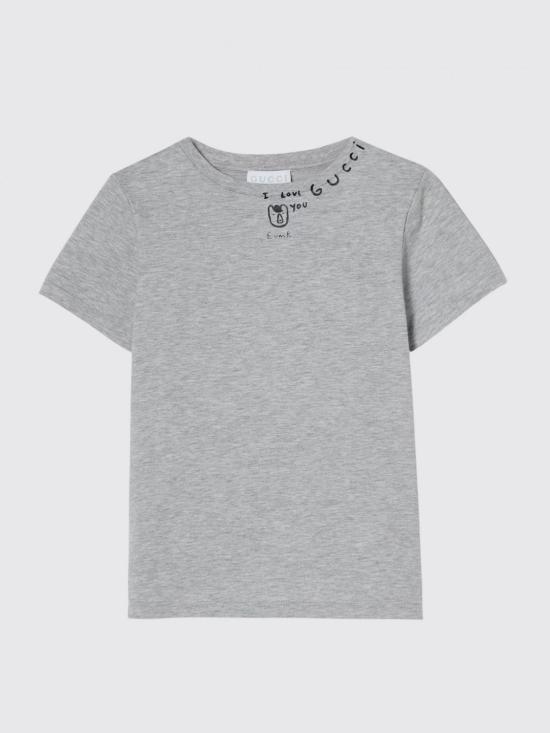 25FW [키즈] 구찌 티셔츠 547559XJHFC 1183 Grey