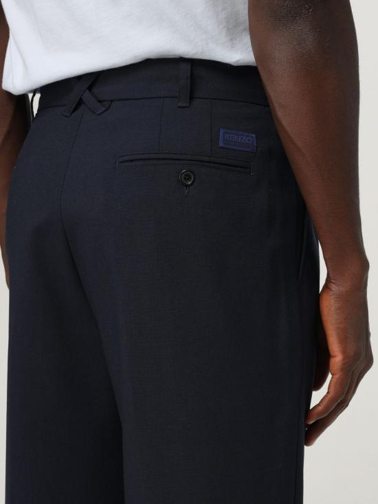 25FW 겐조 스트레이트 팬츠 FE65PA2149GE 79 Blue - KENZO