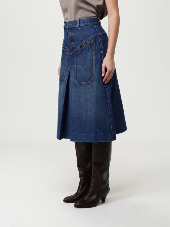 25FW 끌로에 데님 스커트 CH25ADJ01251 427 Blue - CHLOE