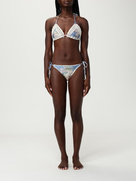 25FW 짐머만 원피스 수영복 4141WSS255 TEBLBOFL Gnawed Blue