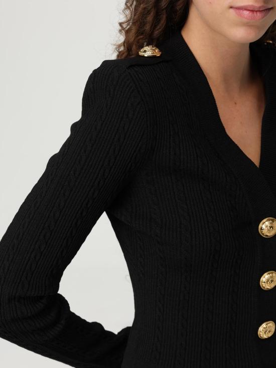 25FW 발망 가디건 FF1KL245KI50 0PA Black - BALMAIN