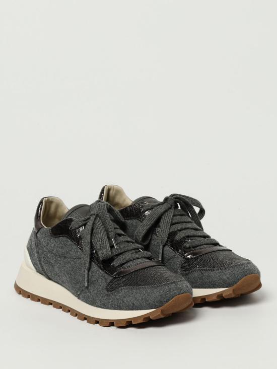 25FW 브루넬로 쿠치넬리 뮬/슬리퍼 MZ26G1960 C003 Grey - BRUNELLO CUCINELLI