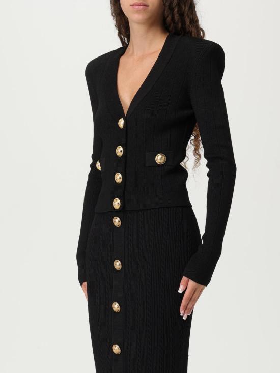 25FW 발망 가디건 DF1KL007KB07 0PA Black - BALMAIN