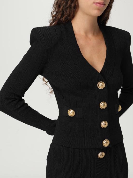 25FW 발망 가디건 DF1KL007KB07 0PA Black - BALMAIN