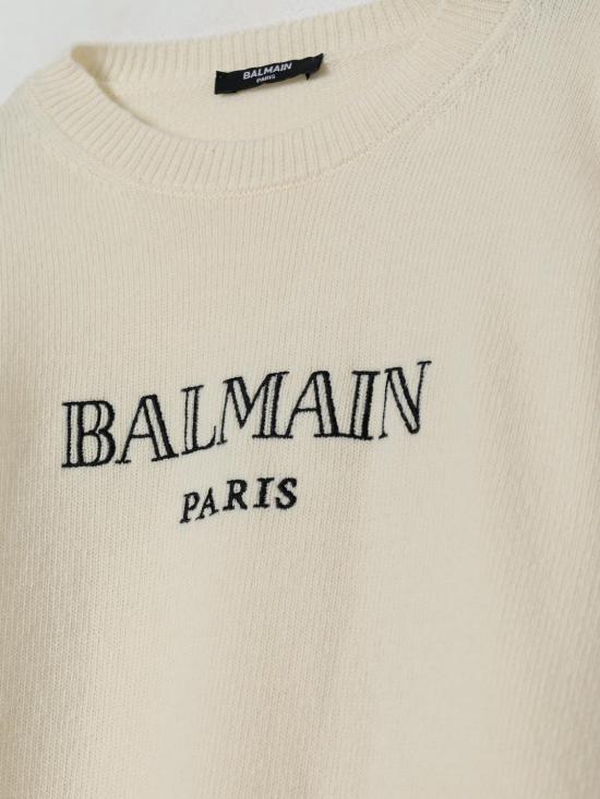 25FW [키즈] 발망 풀오버 BX9P60Z3294 102NE White - BALMAIN