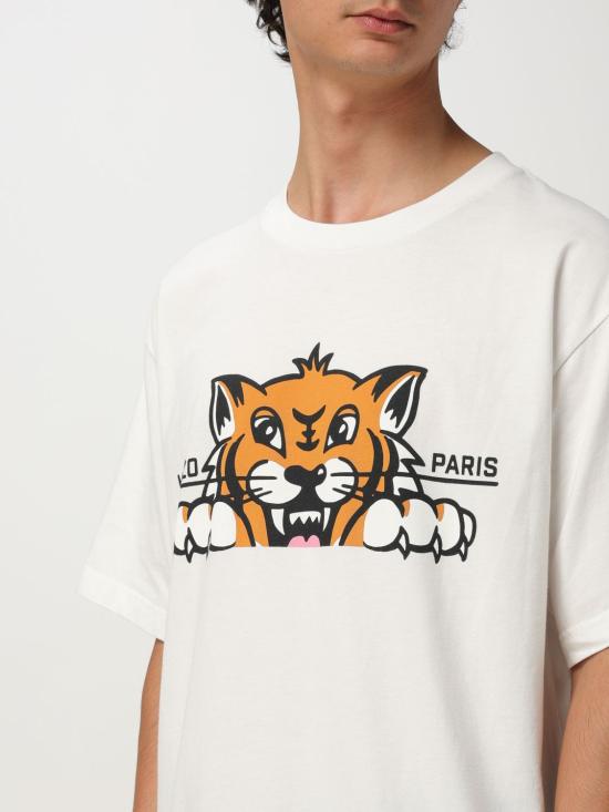 25FW 겐조 반팔 티셔츠 FF65TS4514SG 02 White - KENZO