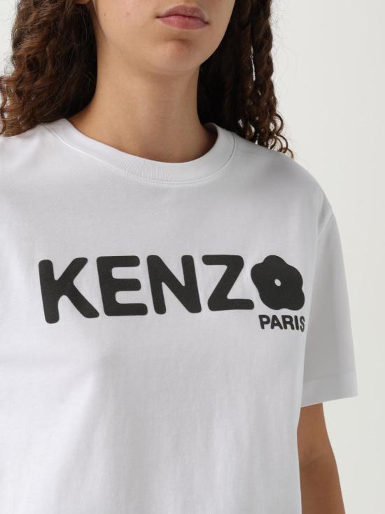 25FW 겐조 반팔 티셔츠 FF52TS1574SO 01 White - KENZO