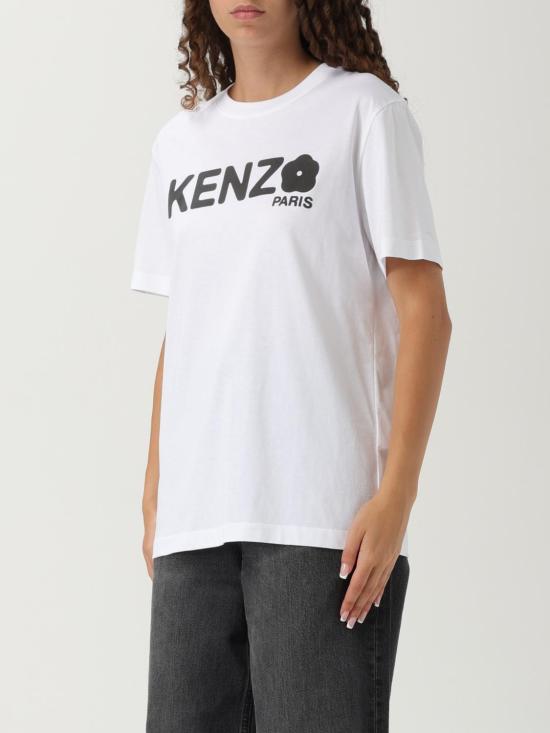 25FW 겐조 반팔 티셔츠 FF52TS1574SO 01 White - KENZO