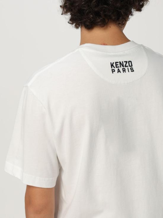 25FW 겐조 반팔 티셔츠 FF55TS5274SG 02 White - KENZO