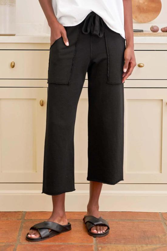  프랭크 앤 에일린 크롭 팬츠 프랭크 & 아일린 페니 패치 포켓 팬츠 블랙 - FRANK & EILEEN