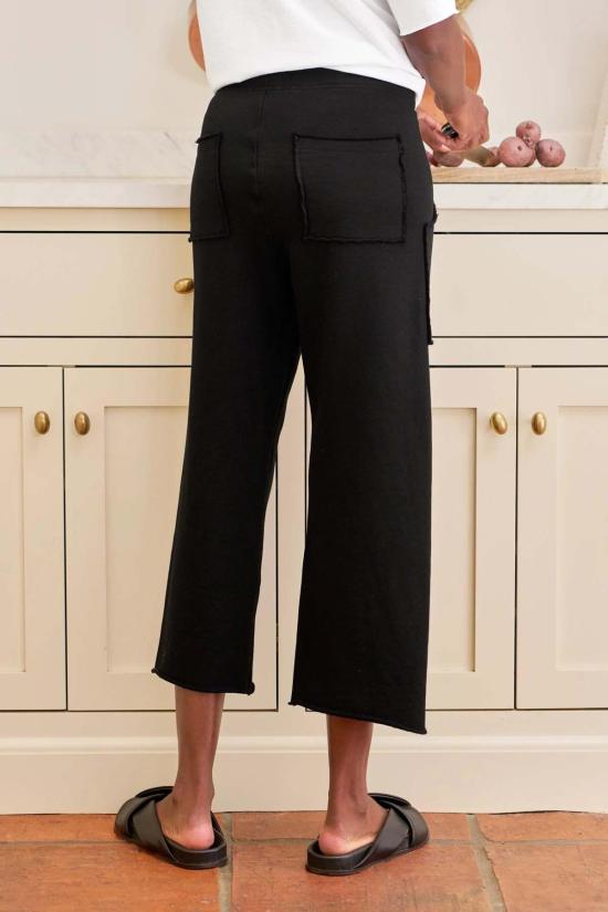  프랭크 앤 에일린 크롭 팬츠 프랭크 & 아일린 페니 패치 포켓 팬츠 블랙 - FRANK & EILEEN