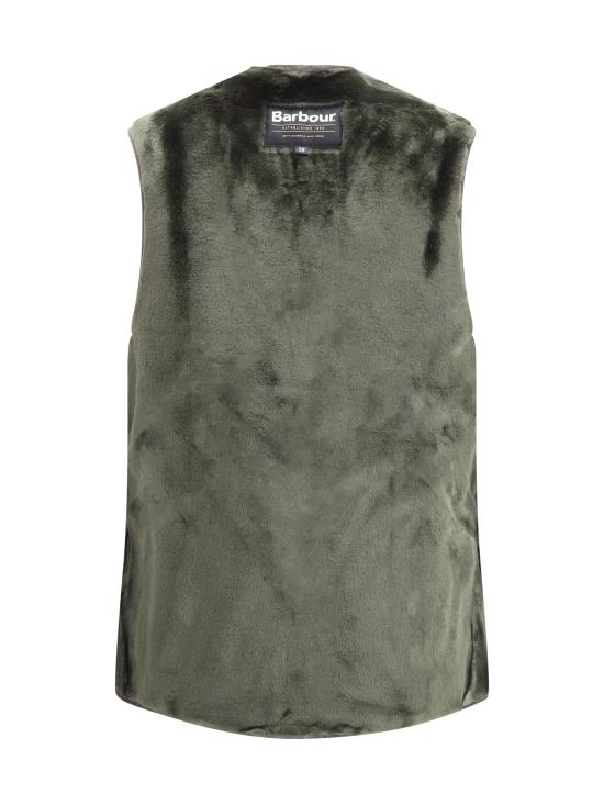 25FW 바버 웜 파일 웨이스트코트 집 인 라이너  MLI0004 SG71 GREEN - BARBOUR