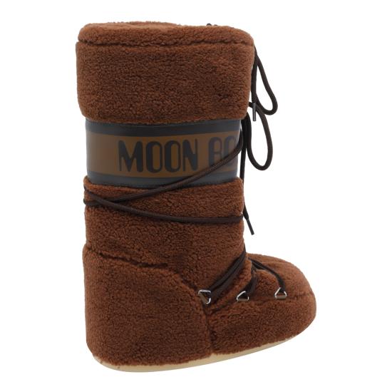 25FW 문부츠 아이콘 플리스 부츠 1403080 M004 Brown - MOON BOOT