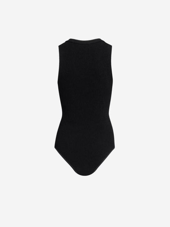 25SS 알라이아 바디수트 티셔츠 AA9B0353K017A 995Noir Black - ALAIA