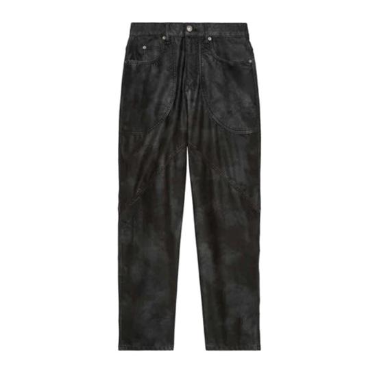 25FW 이자벨마랑에뚜왈 스트레이트 팬츠 PA0556FAC3B01E 01BK Black