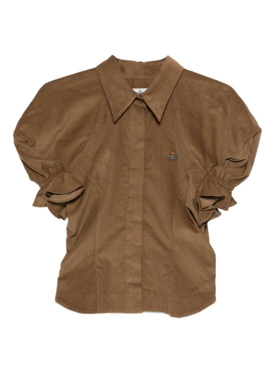 25FW 비비안웨스트우드 셔츠 15050015W0186 61423 D406 TOBACCO Beige